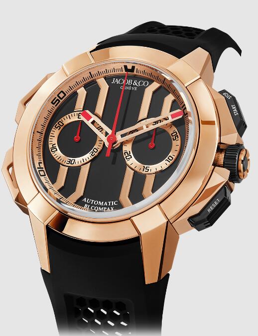 Review Fake Jacob & Co EPIC X CHRONO 44MM ROSE GOLD EC430.43.AC.AA.ABRUA watch - Click Image to Close